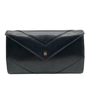 Givenchy Black Leather Vintage 4G Crossbody Bag